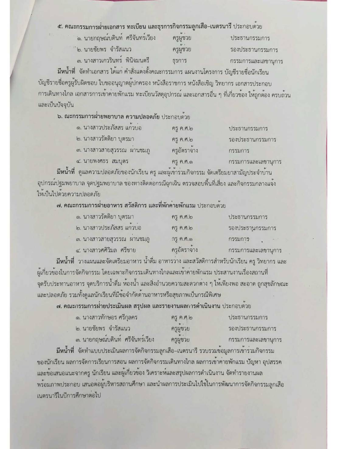 คำสั่งปฏิบัติงาน